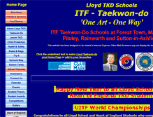 Tablet Screenshot of lloydtaekwondo.com